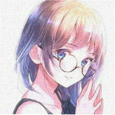 观众头像，戴耳机看片的侧脸插画
