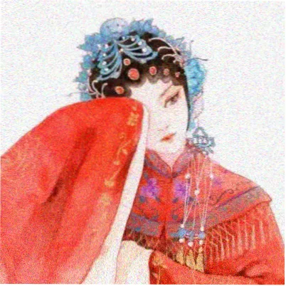 观众头像，抱着笔记本做观看记录的插画